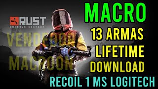 RUST MACRO LOGITECH 1MS FULL RECOIL  DOWNLOAD [upl. by Felicdad303]