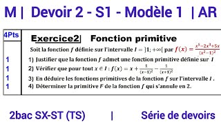 Devoir 2  S1  M1  Exercice 2  Maths 2bac SXST تصحيح فروض القسم [upl. by Mcwilliams656]