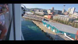 NORWEGIAN CRUISE LINES  BLISS  LEAVING SEATTLE WA [upl. by Eenyaj124]