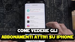 Come vedere gli abbonamenti attivi su iPhone [upl. by Bolten]