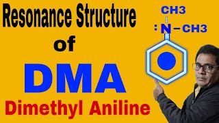 Resonance Structure of Dimethyl Aniline 30  NEET IITJEE [upl. by Jordison950]