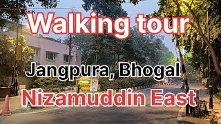 📍Walking tour in Jangpura Bhogal and Nizamuddin East walkingtour travel nizamuddin delhi [upl. by Schaab]