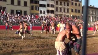 San Giovanni Florence June 24th Calcio Storico and Fireworks‬‏ [upl. by Ayahs]