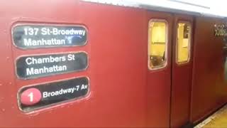 Redbird 1 Train leaving 125th Street [upl. by Cordey135]