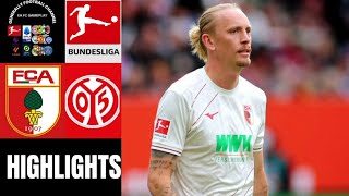 FC Augsburg vs Mainz 05  4Spieltag Bundesliga Highlights [upl. by Teresita]