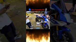 Yamaha YZF r1m 😈💙shorts short trending youtube rider [upl. by Ecirehs]