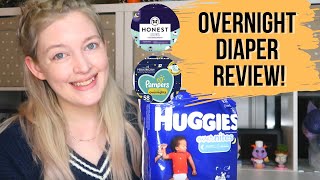 OVERNIGHT DIAPERS REVIEW  Best Overnight Diapers for Heavy Wetters and Stomach Sleepers 2021 [upl. by Gennaro]