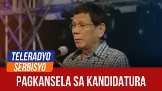 Group wants Duterte’s mayoral bid canceled  Headline Ngayon 14 October 2024 [upl. by Adnawyt]