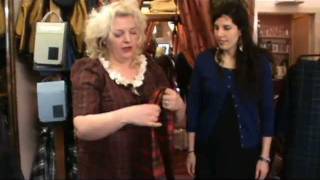 How to tie a Tartan Sash Bow  by Janet Washington of Claire Charles Designs Pitlochry [upl. by Feinberg]