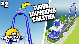 Working LAUNCHING ROLLERCOASTER In Minecraft  Theme Park Island Ep2 [upl. by Llenad383]