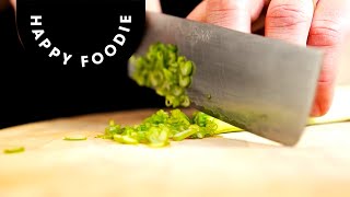 How to Use a Knife in Japanese Cookery  Tim Anderson [upl. by Ilohcin]