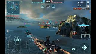 World of Warships Blitz  Tier 9 Japan Battleship ARP Musashi 03 [upl. by Hayouqes]