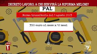 Decreto lavoro a chi servirà la riforma Meloni [upl. by Annaid654]