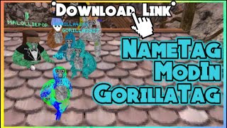 Name Tag Mod Download  Gorilla Tag  Downloadable Link [upl. by Pangaro]