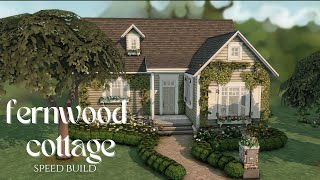 Fernwood Cottage │ Sims 4 Speed Build │ With CC [upl. by Jeannine]