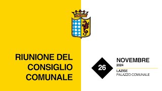 Consiglio Comunale di Lazise  26 Novembre 2024 [upl. by Jair]