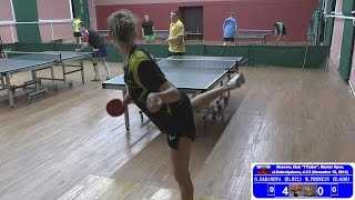 Ольга БАРАНОВА  Максим ПРОНКИН Настольный теннис Table Tennis [upl. by Eniluqaj]