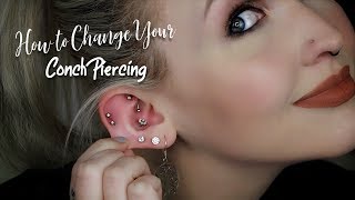 How to Change Your Conch Piercing [upl. by Melac]