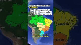 Crescimento vegetativo do Brasil geografia brasil crescimentovegetativo [upl. by Attlee]