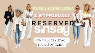 Garderoba kapsułowa z wyprzedaży ponad 30 stylizacji 🙉 Reserved i Sinsay [upl. by Aubyn711]