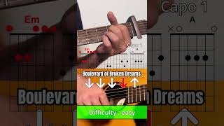 How to play Boulevard of Broken Dreams guitar [upl. by Sarita]