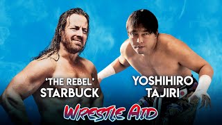 Wrestle Aid 2019  quotThe Japanese Buzzsawquot TAJIRI JP vs quotThe Rebelquot StarBuck CA  Rauma Finland [upl. by Noed]