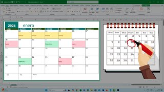 Crea un CALENDARIO de ACTIVIDADES en Excel AUTOMÁTICO📆 Sin Fórmulas [upl. by Elonore]