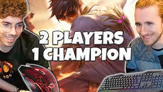 2 PLAYERS 1 CHAMPION w deidxra5928  League of Legends ITA 3953 [upl. by Nojel]