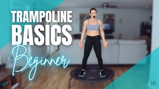 Trampoline Basics 15 MIN Rebounder Workout  Beginner Bounce Cardio [upl. by Etnoj]