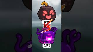 Bomb Fruit vs Dark Fruit bloxfruits roblox gaming [upl. by Trescott]