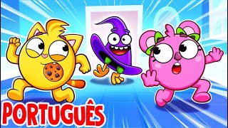 O que está debaixo do chapéu Música 🎩  Músicas Infantis 🐱🐨🐰🦁 por Baby Zoo Português [upl. by Eelrebmik]