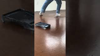 Applying Waterbased Polyurethane to Cork Flooring [upl. by Oidualc]