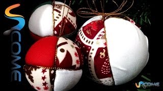 Creare palline di stoffa per Natale [upl. by Armington558]