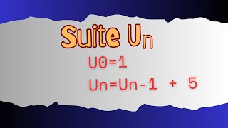 algorithme Suite Un [upl. by Garda]