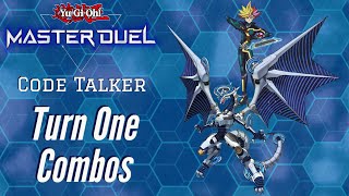 Master Duel Code Talker Combo Guide  PART ONE [upl. by Brenza398]