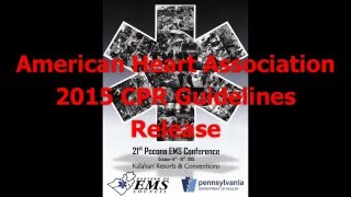 American Heart Association 2015 CPR Guidelines Release [upl. by Hildagard185]