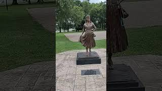 THE NICE LUCY STATUE IN JAMESTOWN NEW YORK [upl. by Taddeo]