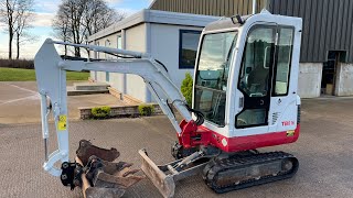 SOLD Takeuchi TB016 Mini Digger at Corsehouse Commercials Ayrshire [upl. by Enirahtak]