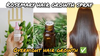 Stop Hair Loss Now Make This Simple Rosemary Growth Spray at Homequot [upl. by Aicnelav302]