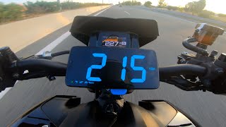 Yamaha MT 09 SP 2021 Stock Top Speed Dash  GPS [upl. by Llehsram]