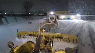 Clearing Snow From A Sobeys with Wheel Loader and MetalPless MaxxPro  Snow Removal [upl. by Sanbo762]