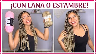 🌟TRENZAS AFRICANAS CON LANA  ESTAMBRE  Tutorial Explicado  trenzas africanas [upl. by Cathryn]