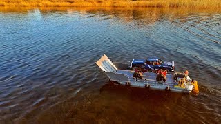 I used my LEGO Technic landing craft to carry my 41999 crawler across the sea [upl. by Aramad]