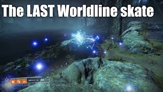 The Last Worldline zero skate EVER  Destiny 2  RIP Worldline skating [upl. by Corwin]