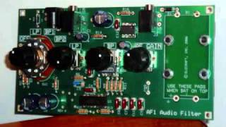 Elecraft AF1 Active Audio Filter and Amplifier Demowmv [upl. by Mehelhteb601]