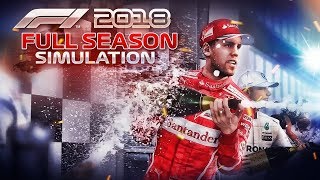 F1 2018 Game What Happens when you Simulate a Season of Career Mode [upl. by Yrrej]