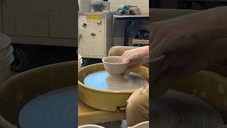 Wheel throwing bowls off the hump ceramicsart viral ceramic art pottery artist shorts [upl. by Gunning]