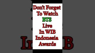 WIB Indonesia Kpop Awards Live BTS  24 Nov Tokopedia [upl. by Ecinnahs]