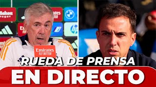 ANCELOTTI y BORJA JÍMENEZ EN DIRECTO  rueda de prensa LEGANÉS  REAL MADRID [upl. by Kirrad]