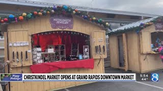 Christkindl Markt opens at Downtown Market [upl. by Anaujd597]